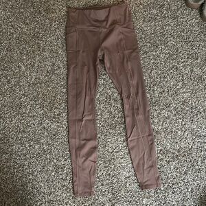 Brown High-Waisted Leggings